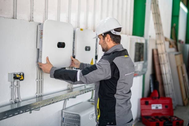 10kW Hybrid Inverter high-voltage terminals detail