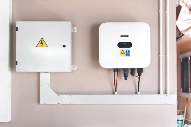 3kW Hybrid Inverter angled wall perspective