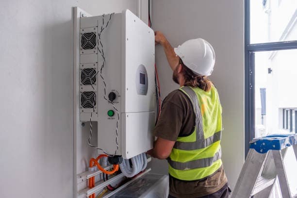 8kW Hybrid Inverter wiring box detail